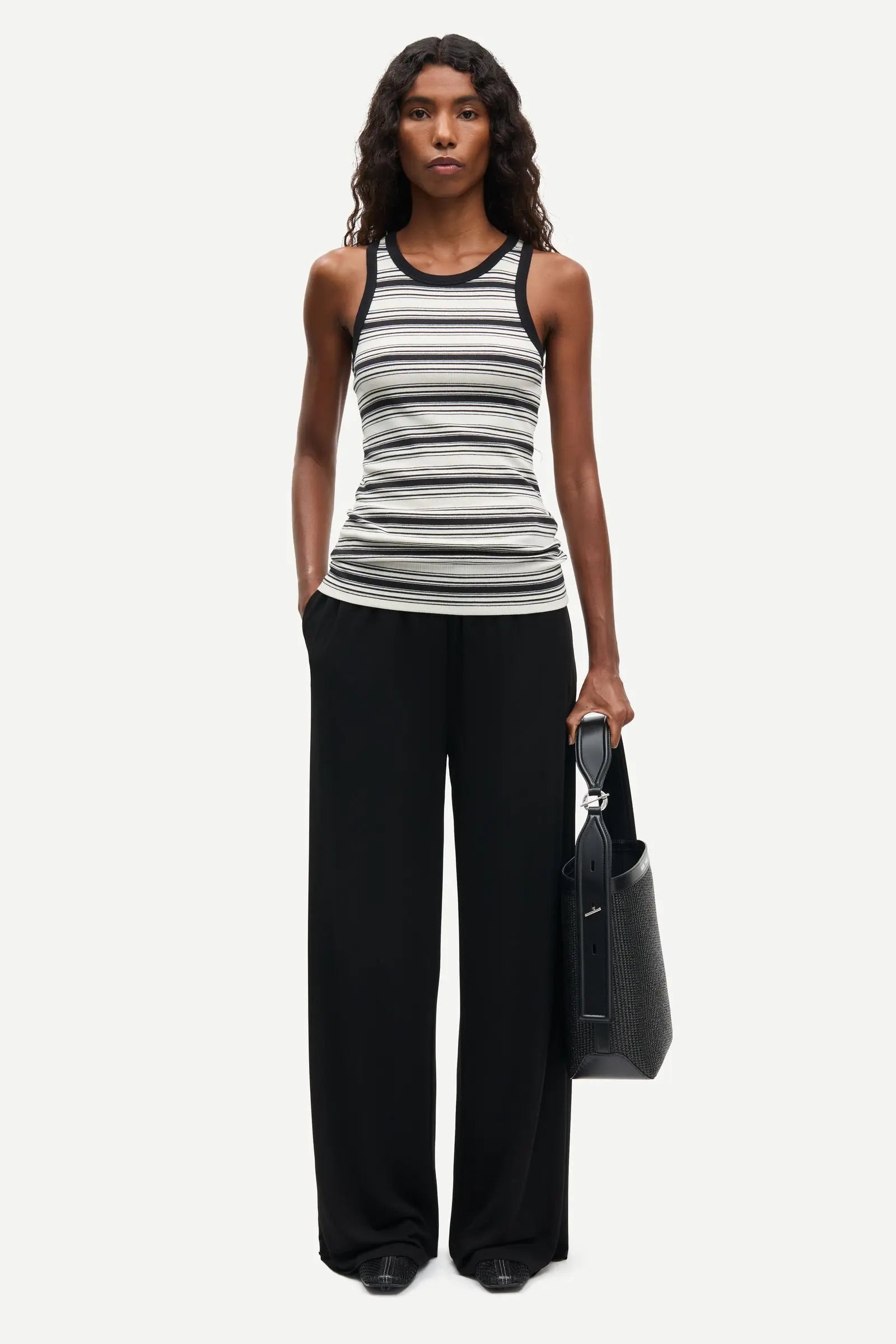 Saumi Trousers Black
