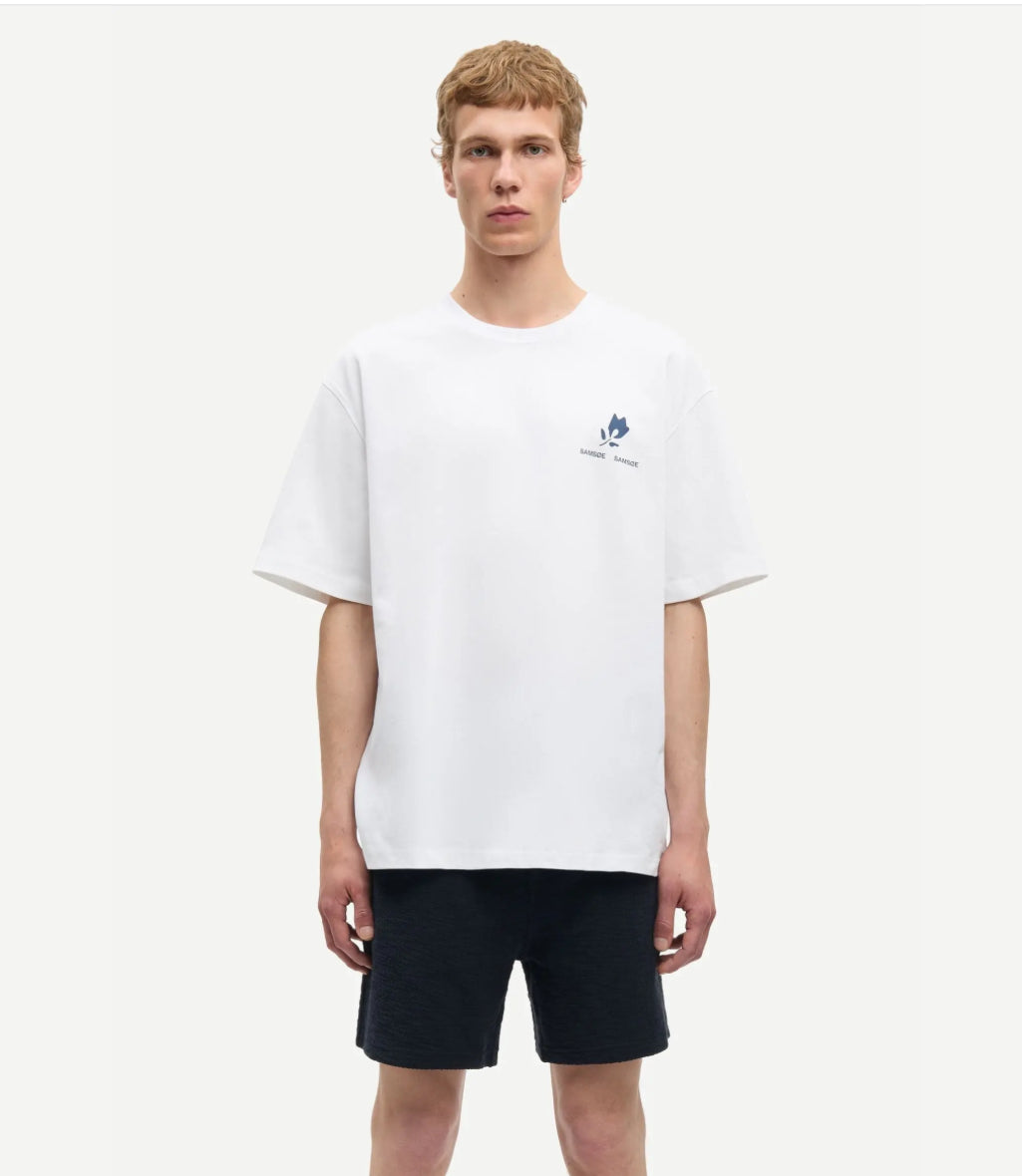 T Shirt Sacohen Blue Stamp