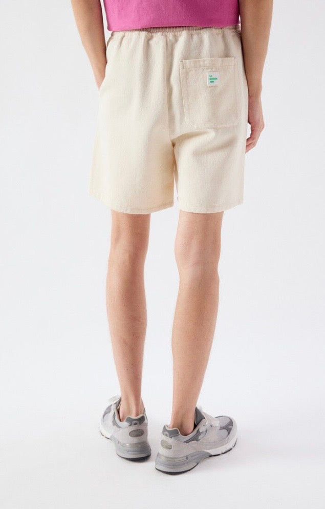 Short Homme Afa Mi-Long Ample Ecru