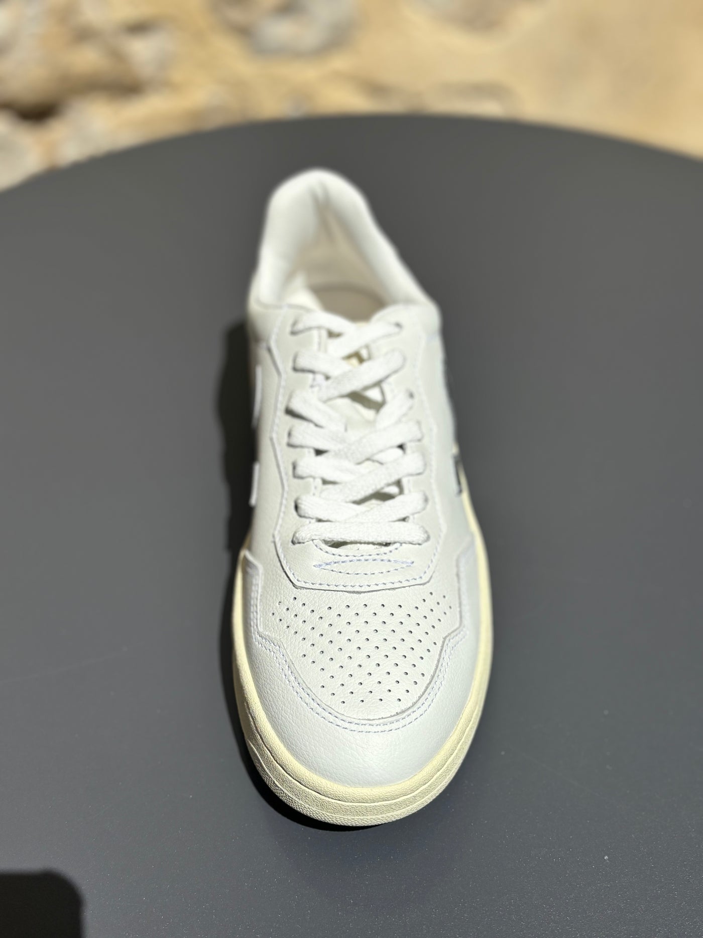 Baskets V-90 Leath White Silver