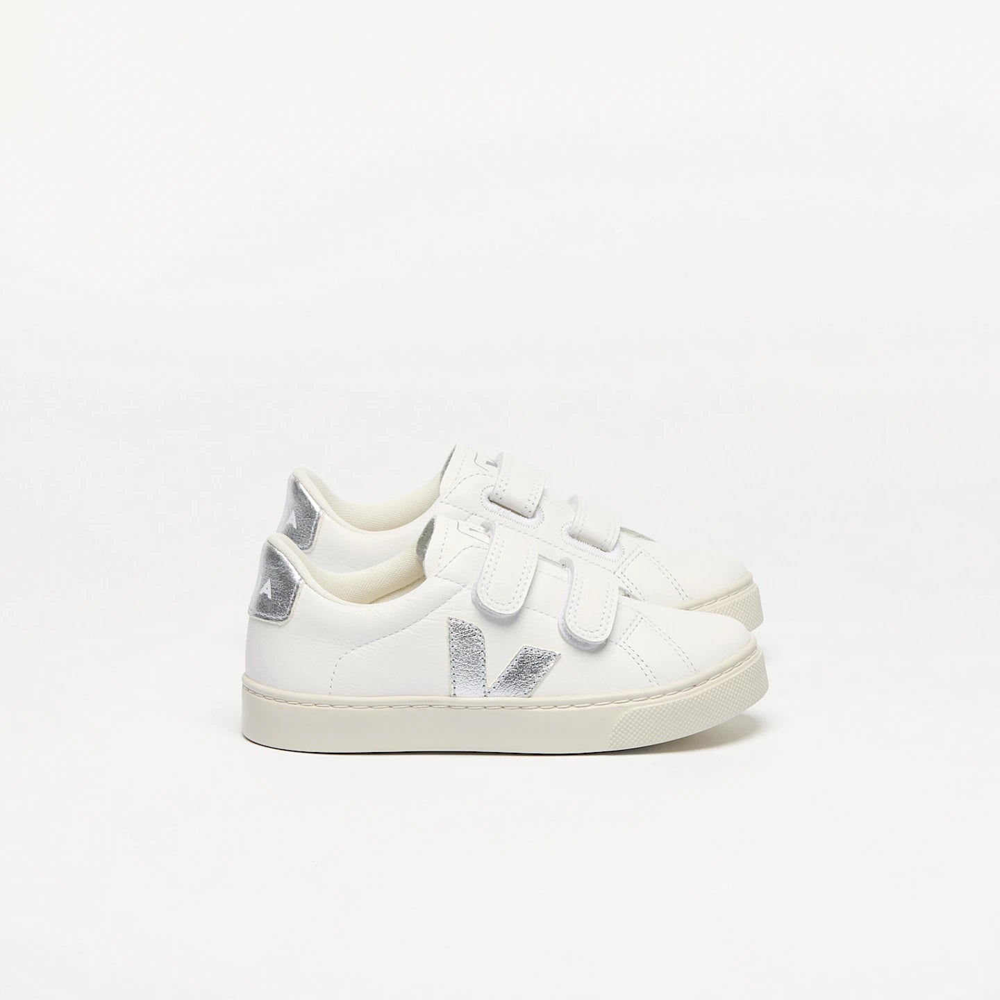 Esplar Leather White Silver Enfant
