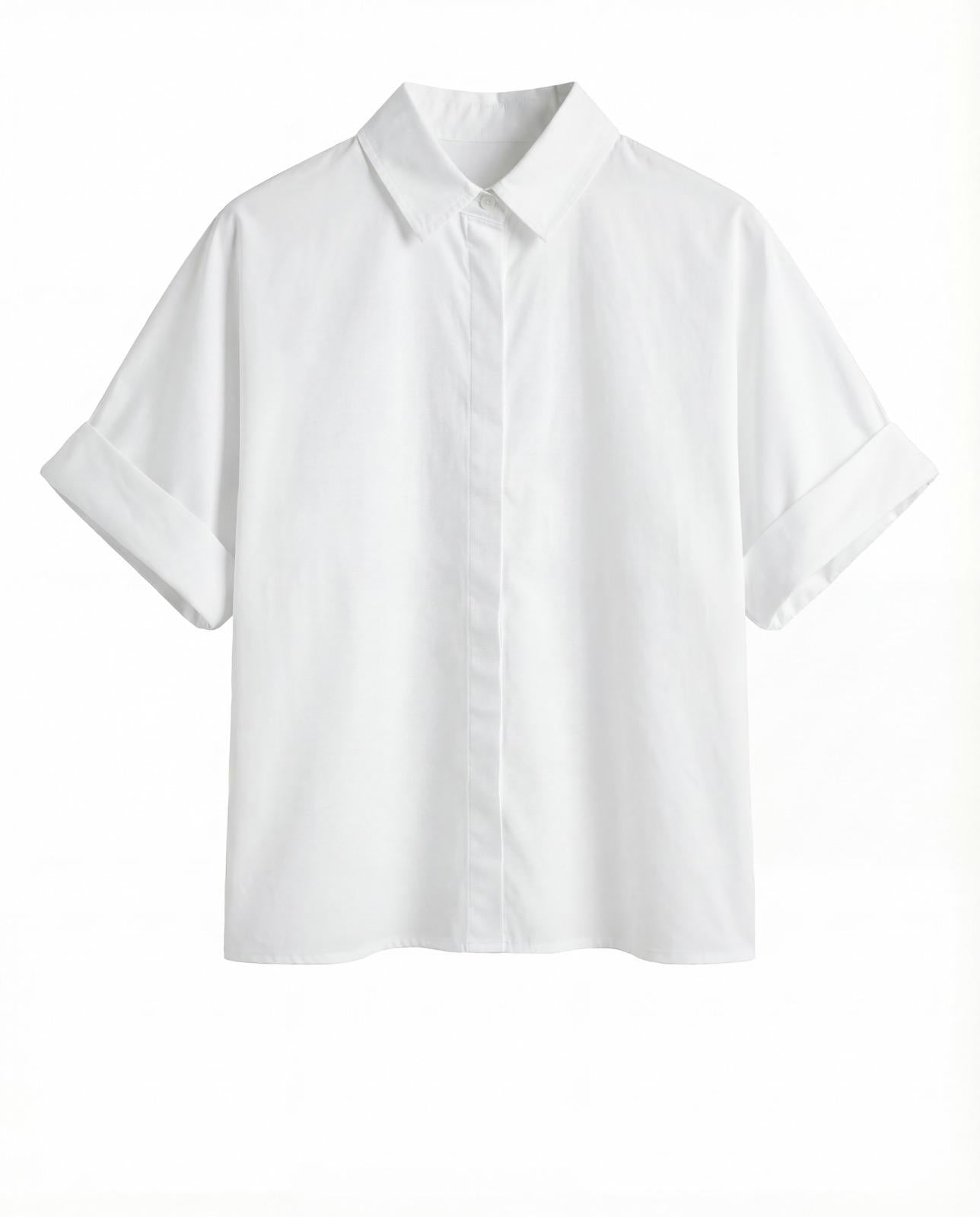Emma Shirt Cotton Poplin White