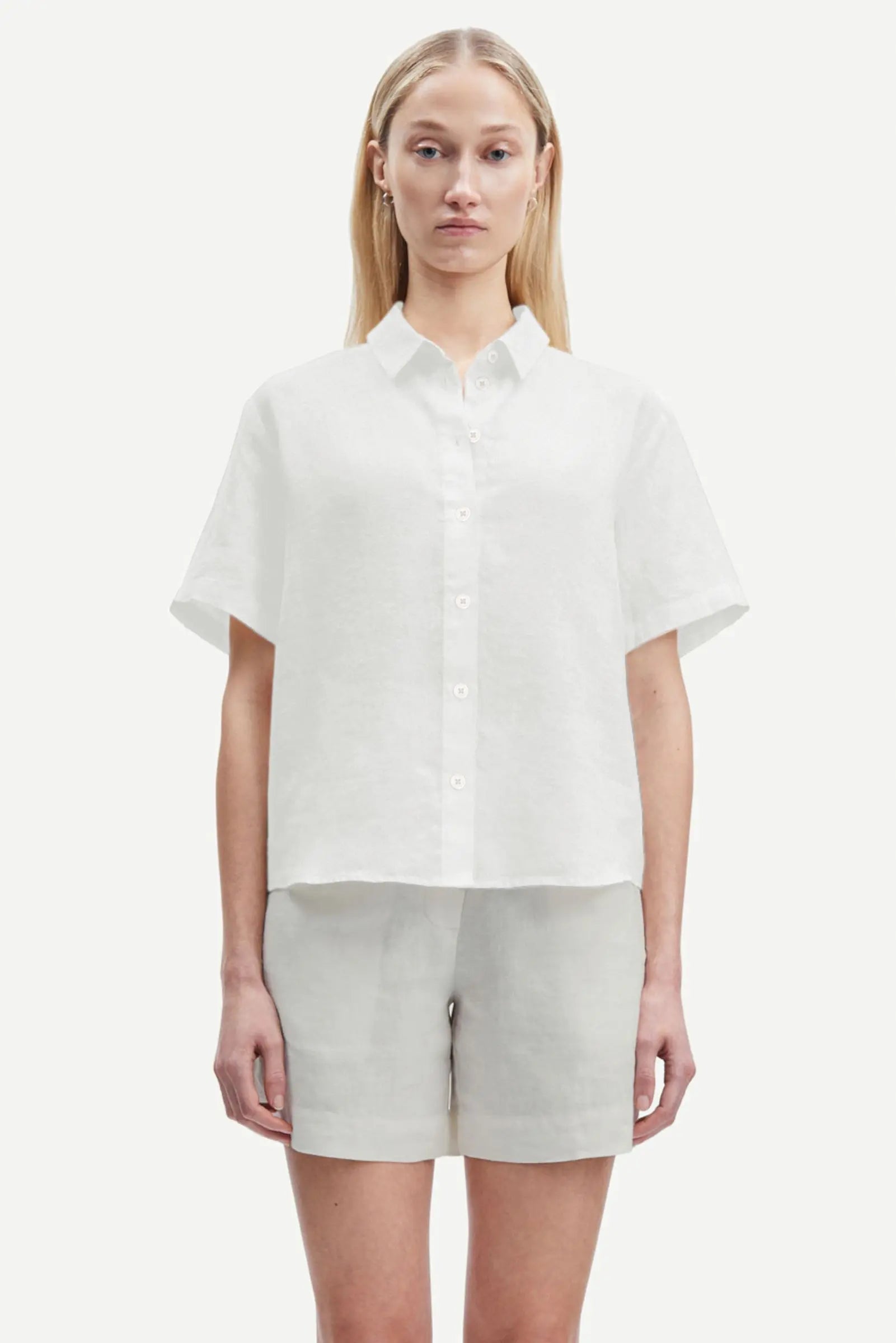 Mina SS Shirt Np Egret