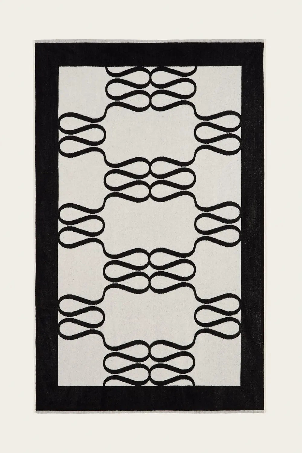 Serviette de Plage Monogramme Black