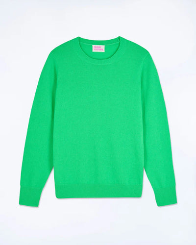 Pull Col Rond Basique Utopic Green