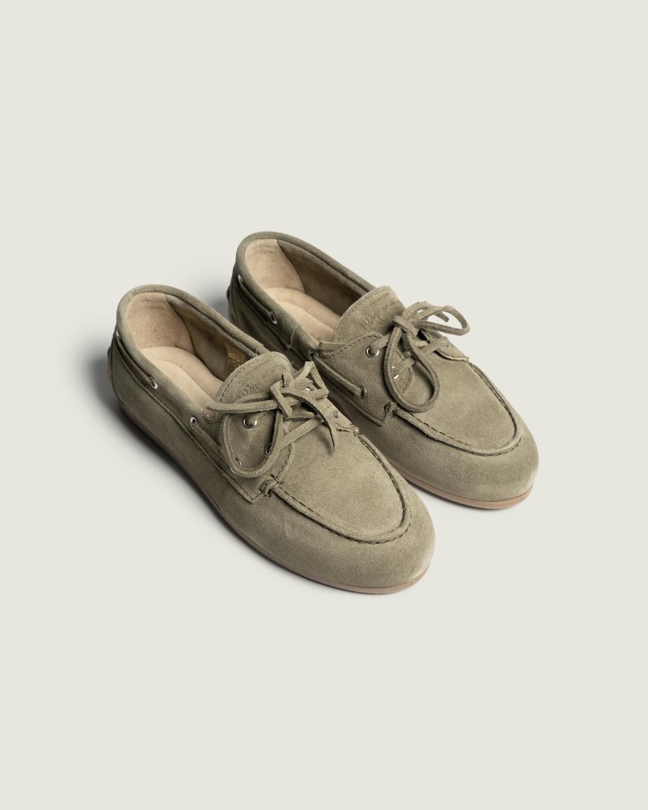 Boat Loafer Brushed - Suede Khaki