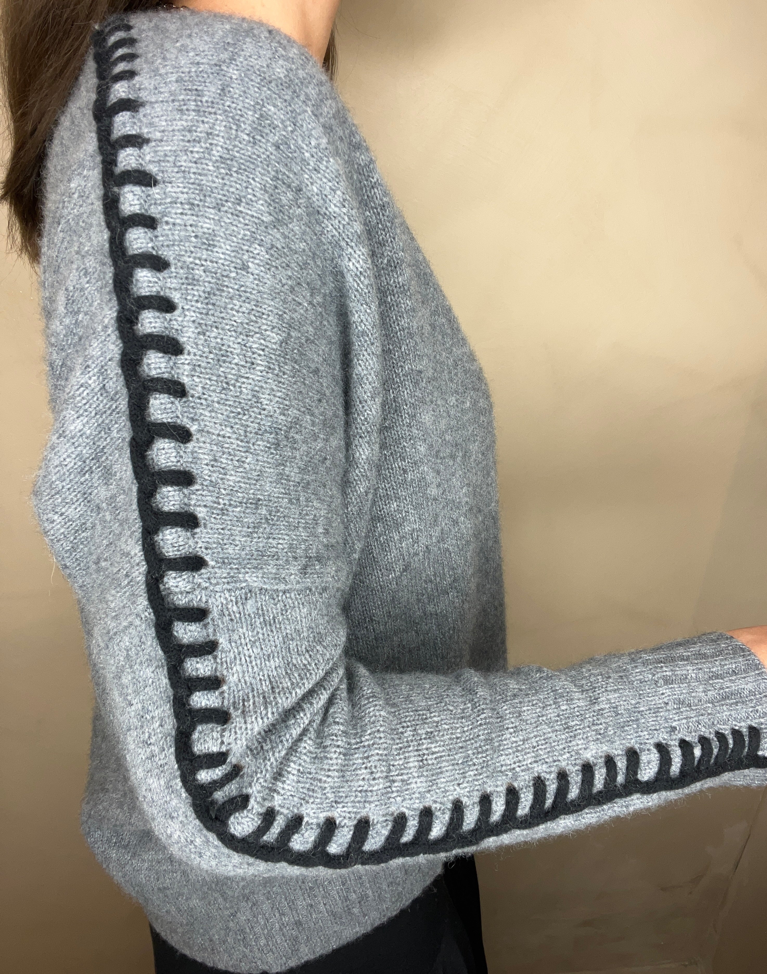 Pull Amea Flanelle Noir