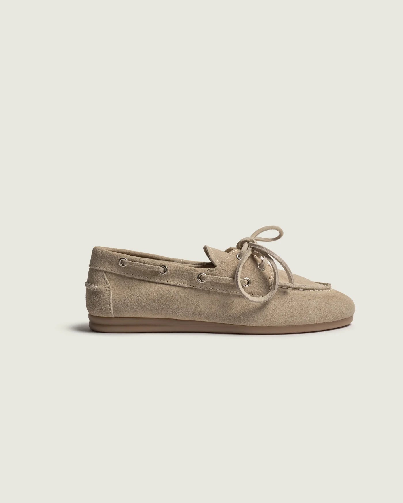 Mocassins Bateau en Daim Light Taupe