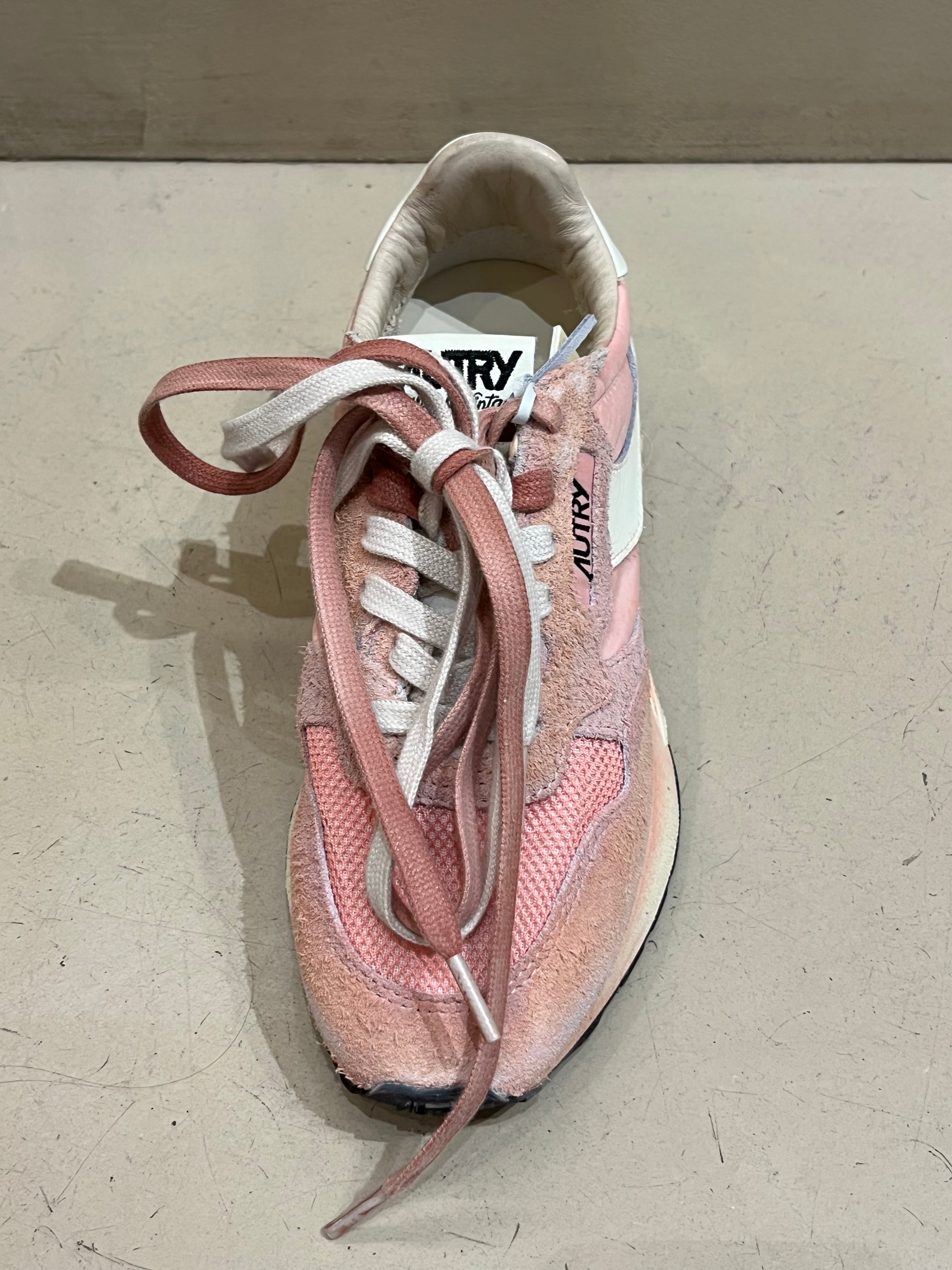 YS02 Basket Reelwind Suede Nylon White Red