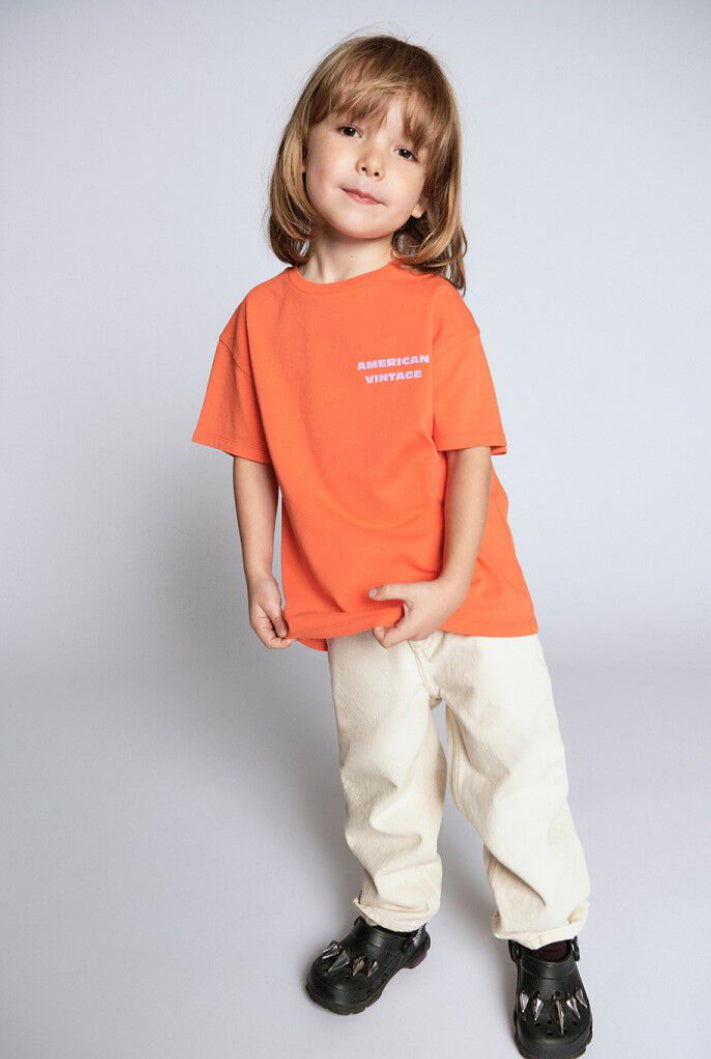Tee-Shirt Enfant Fizvalley Mandarine Vintage