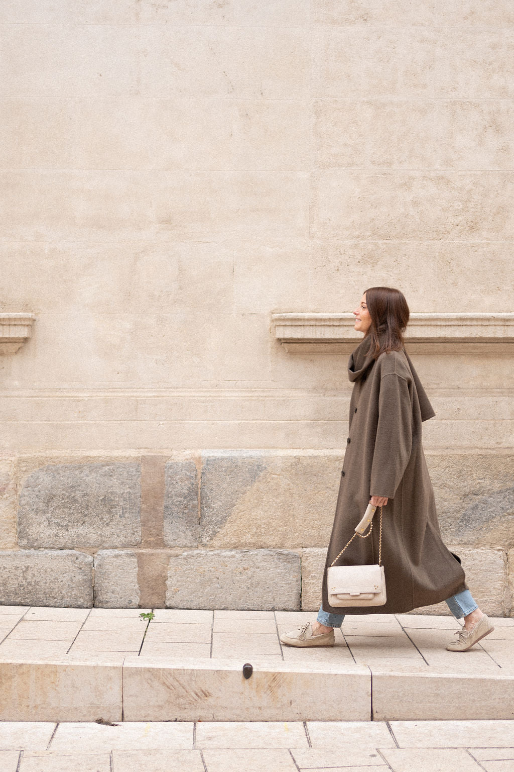 Manteau Finn Beige Gris