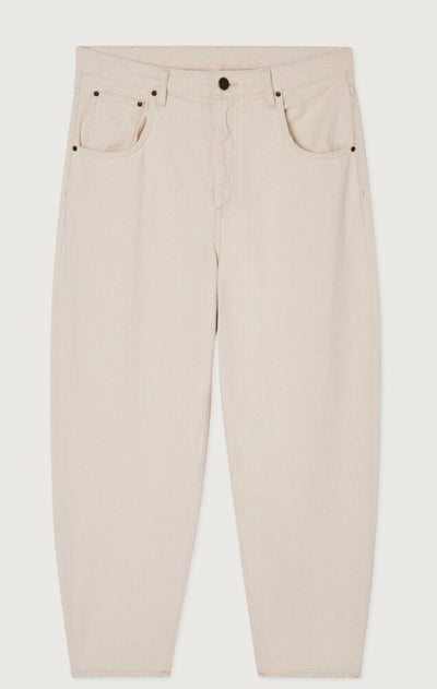 Jean Big Carrot Homme Ecru