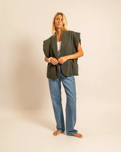 Veste Sans Manches Brooklyn 1 Kaki