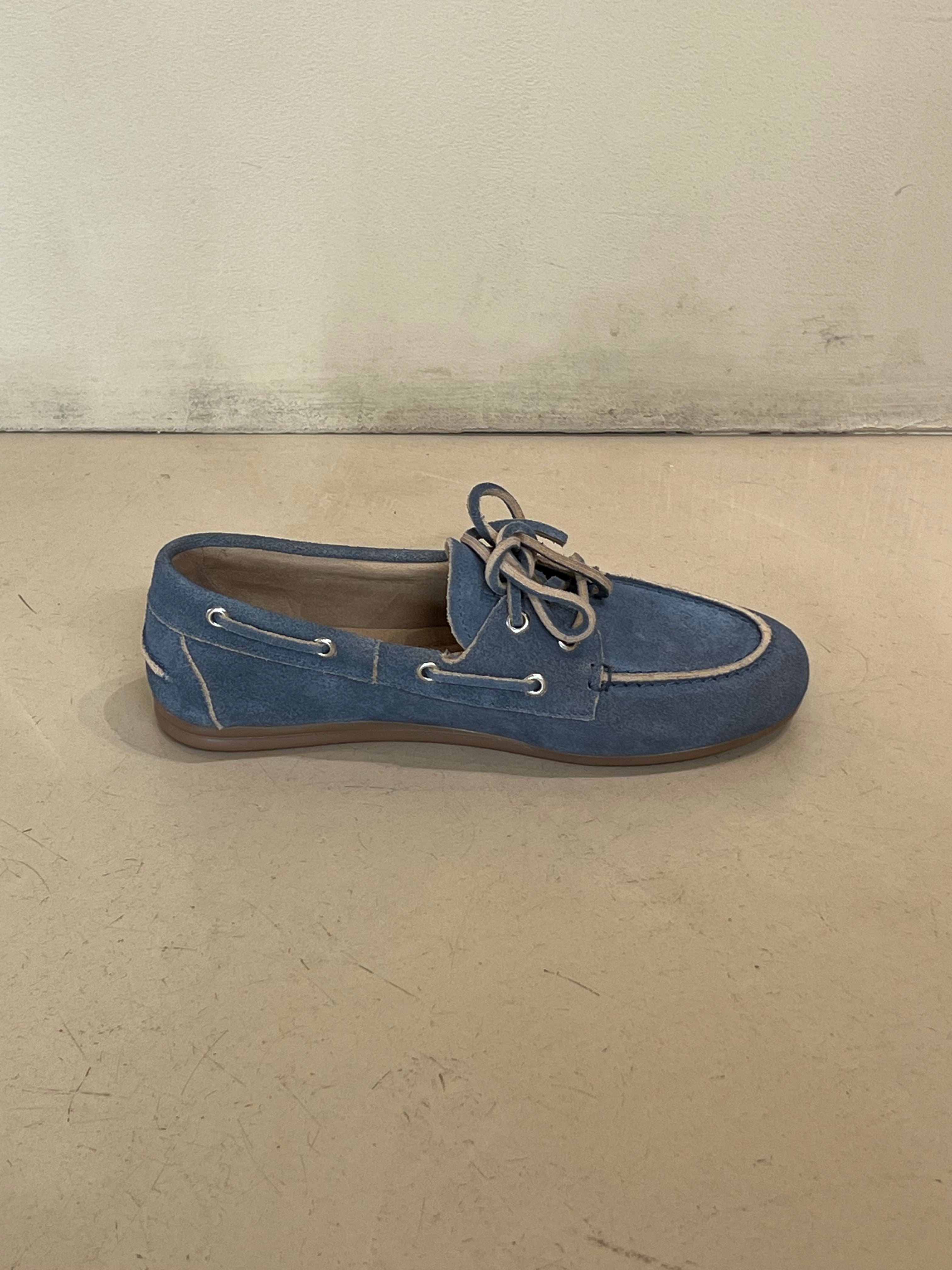 Boat Loafer Brushed - Suede Cloudy Blue