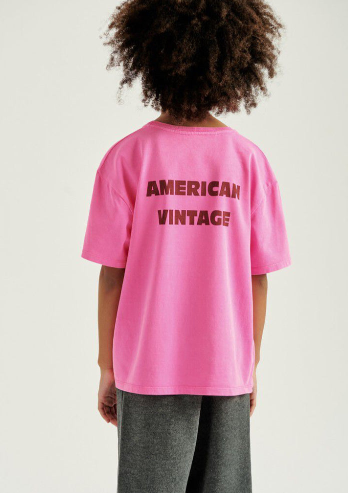 Tee-Shirt Enfant Fizvalley Rose Fluo