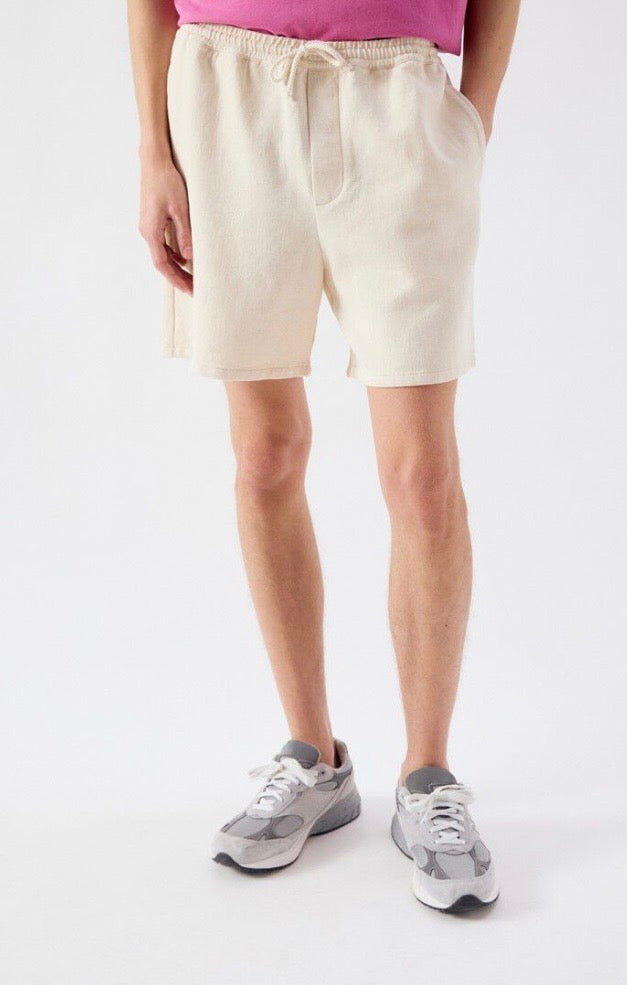 Short Homme Afa Mi-Long Ample Ecru
