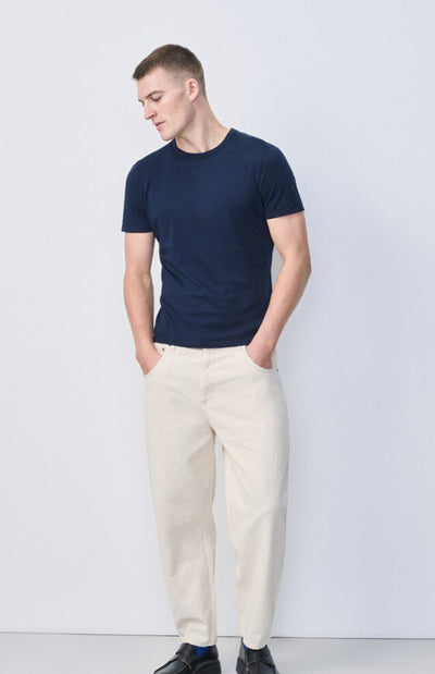 Jean Big Carrot Homme Ecru