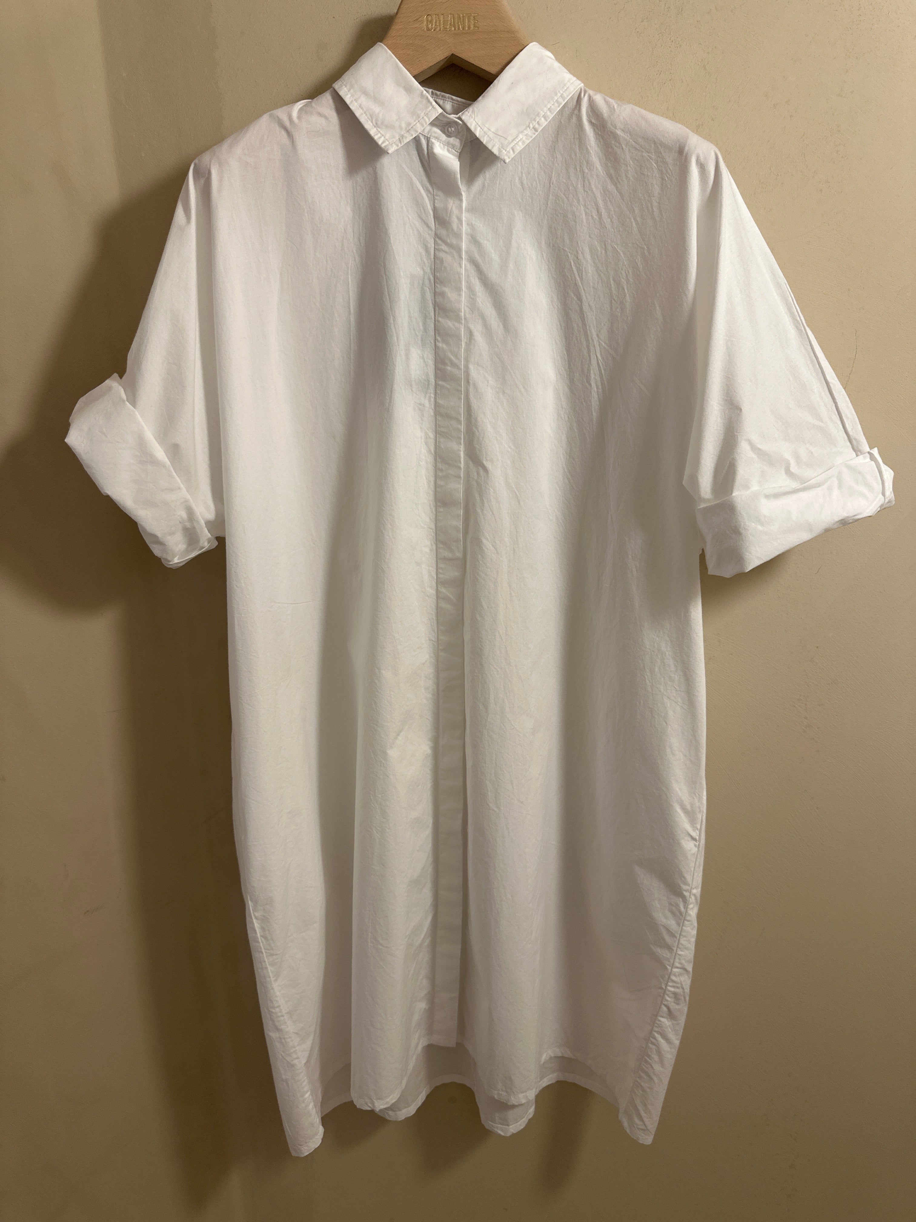 Ella Dress Cotton Poplin White