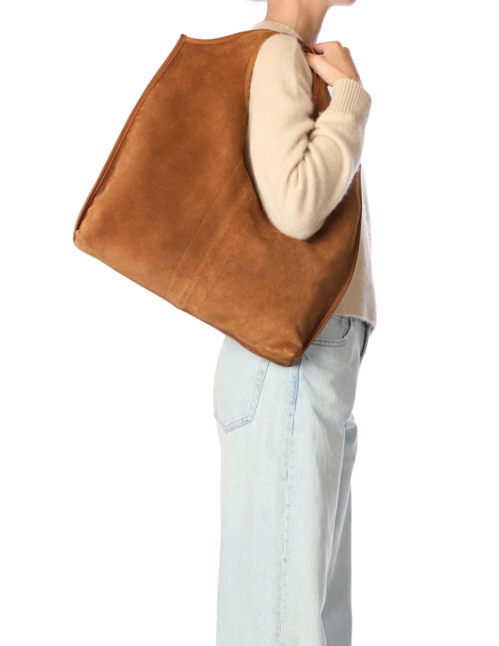 Sac Paco Croûte de Velours Caramel