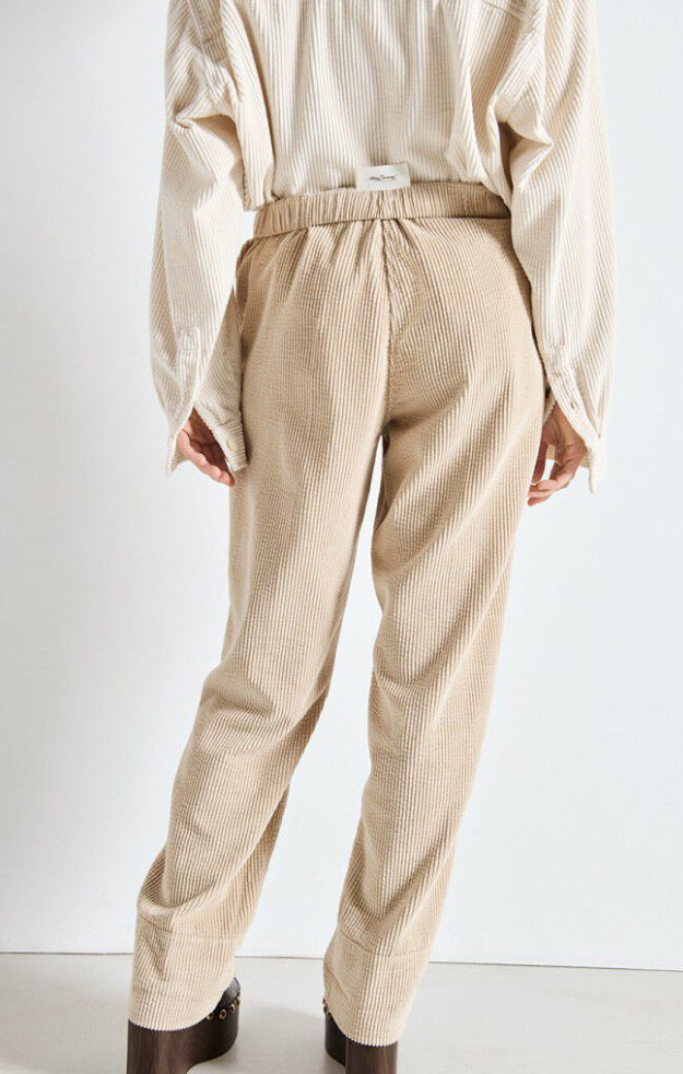 Pantalon Padow Carotte Femme Mastic