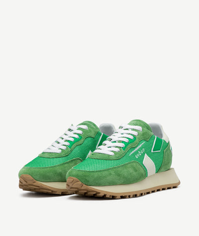 Baskets Rush One Low/Wom Mesh Suede Green