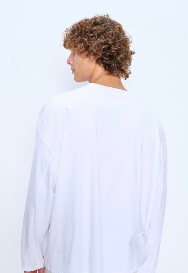 T Shirt Gixy 02B Manche Longue Blanc