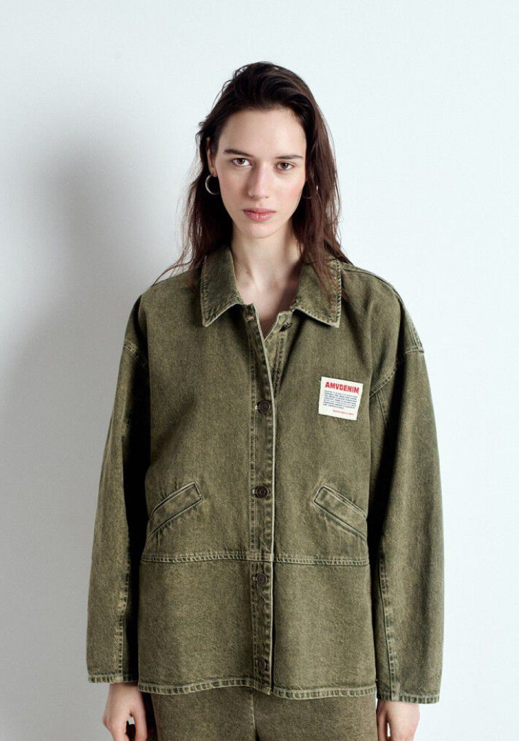 Veste Denim Uzatown Olive