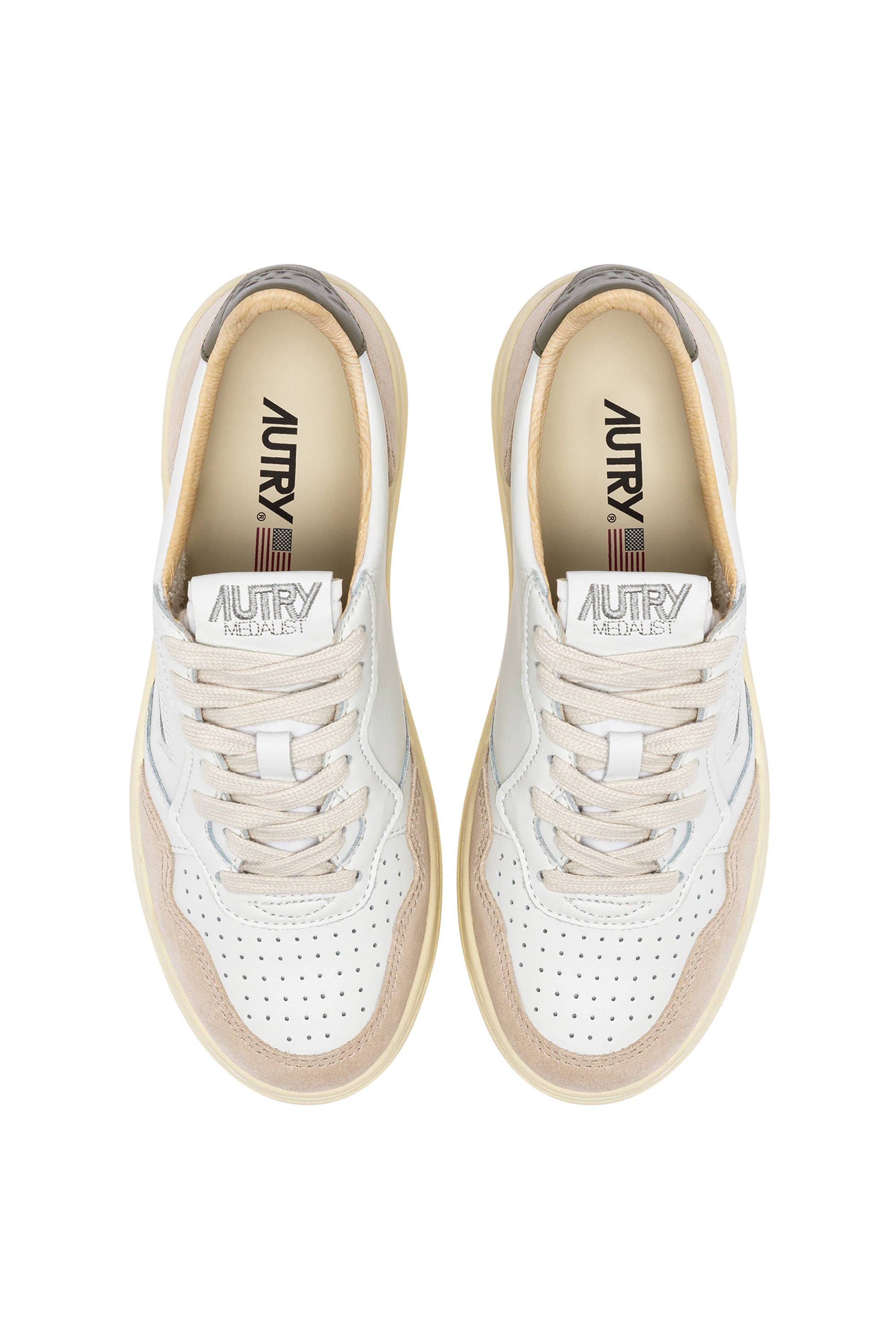 Baskets Medalist Low Suède White Military