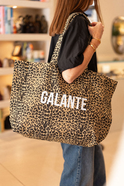 Tote Bag Galante Léopard foncé
