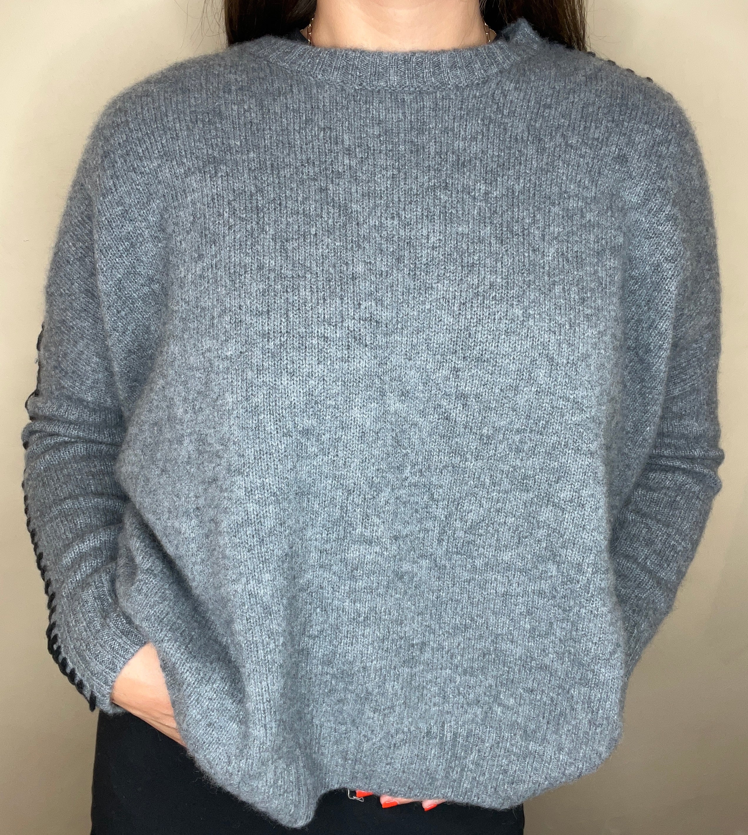Pull Amea Flanelle Noir