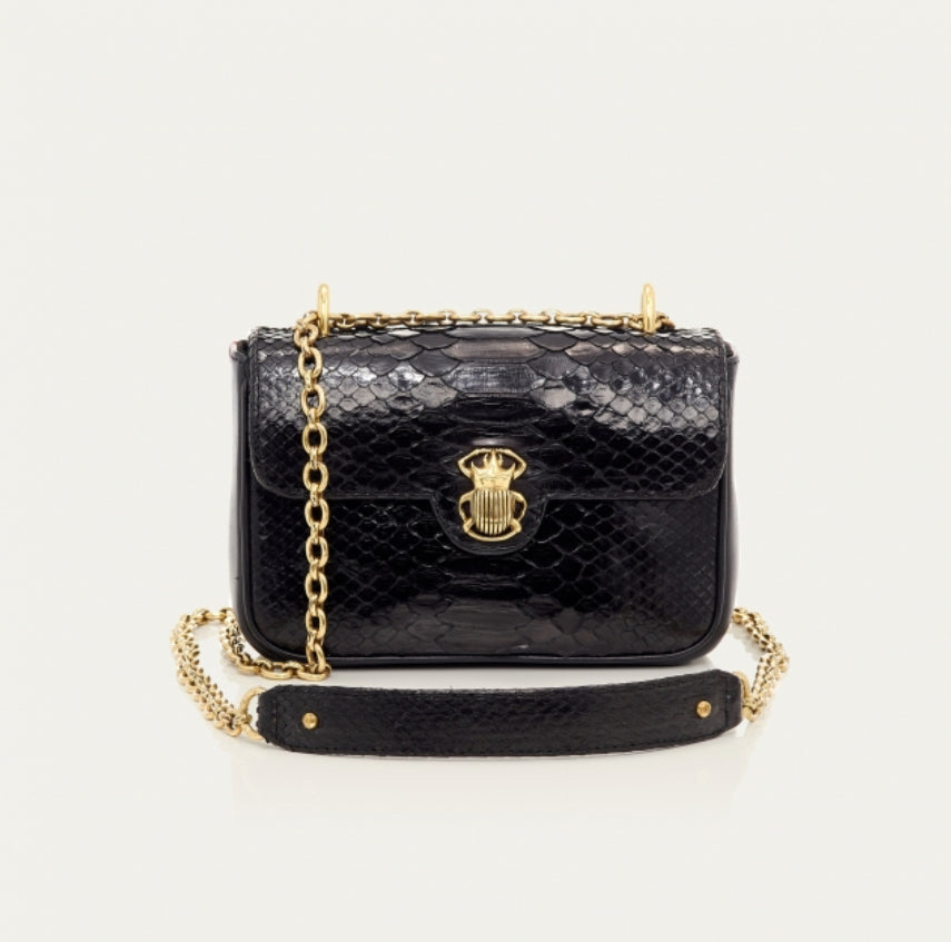 Sac Python Mini Ava Noir