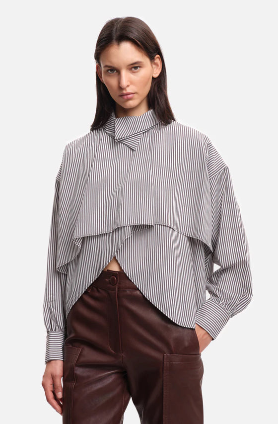 Chemise Bird Grey Stripes