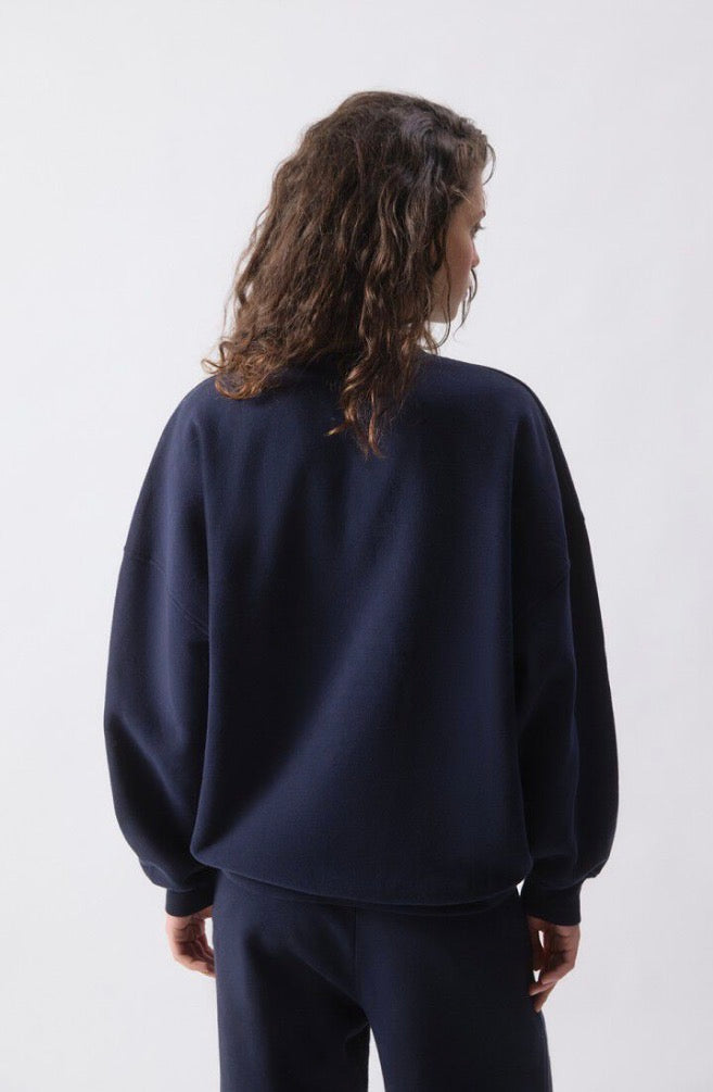 Sweat Femme Plizzy Navy Vintage