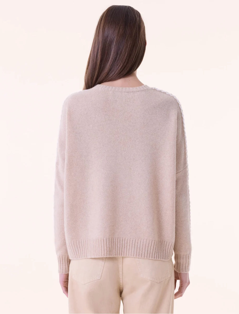 Pull Amea Beige Organic