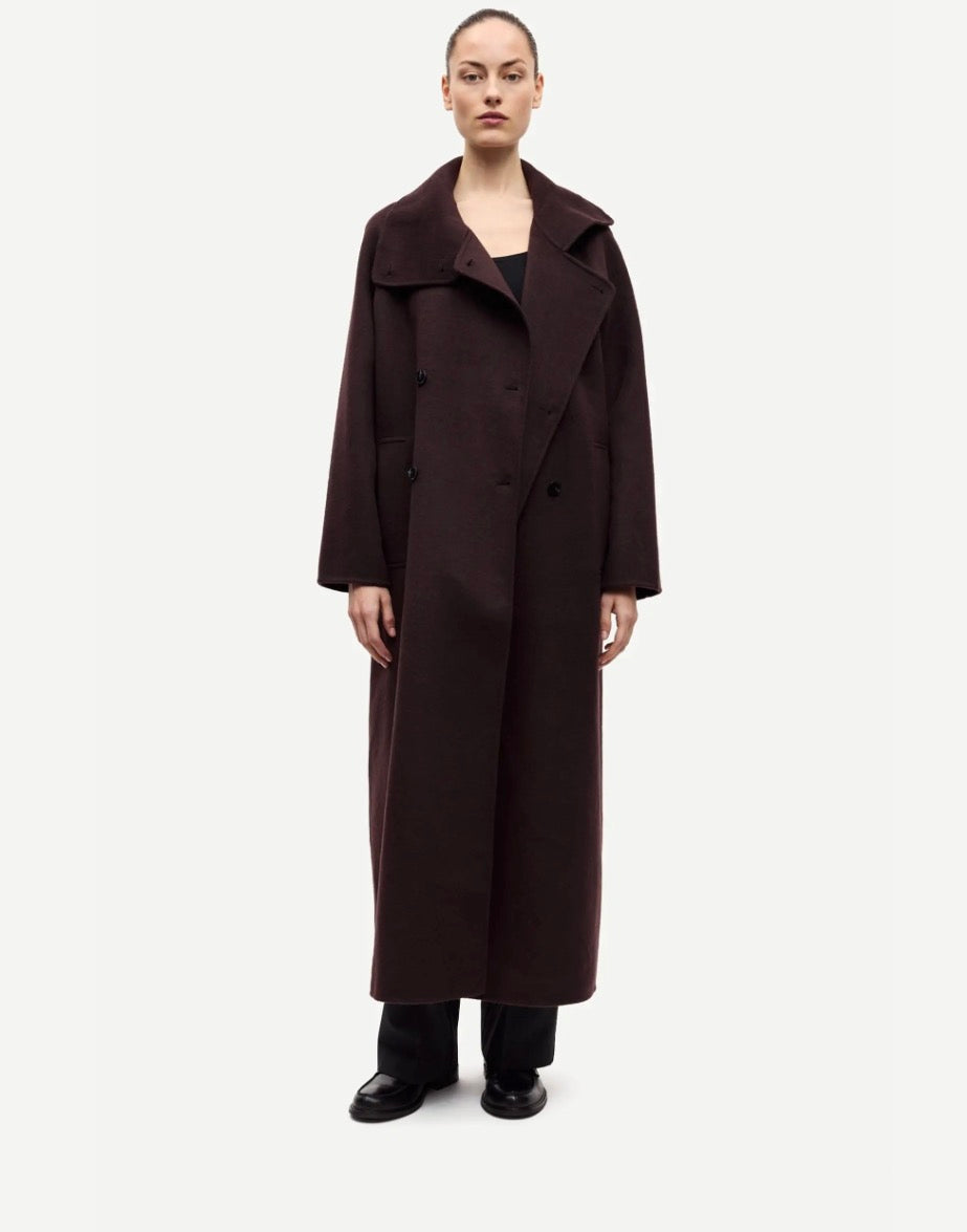 Sahannes Coat Black Coffe