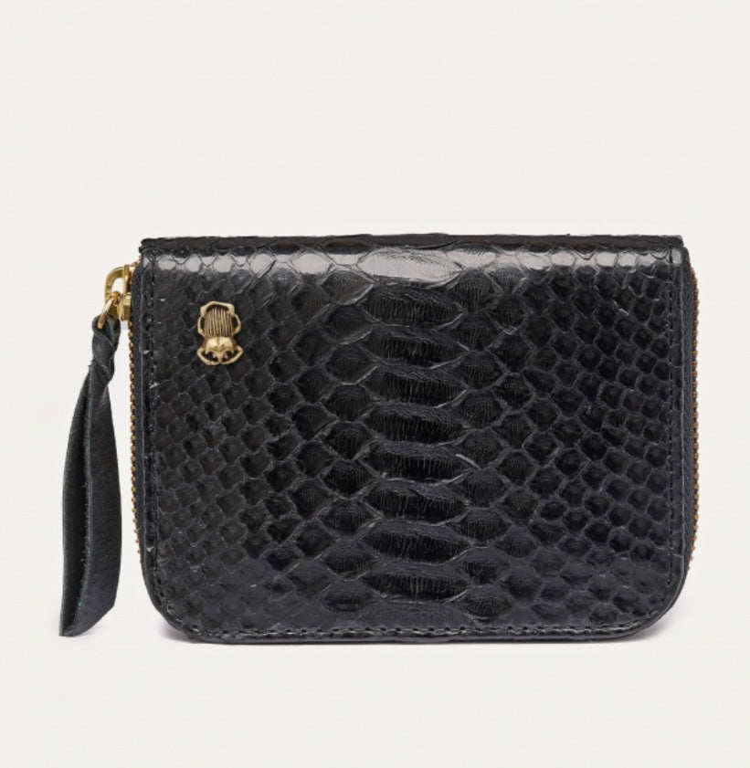 Portefeuille Python Mini Bob Noir