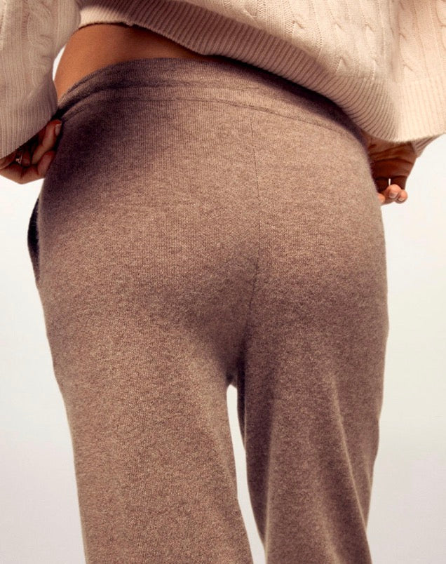 Jogging Droit Femme White Taupe