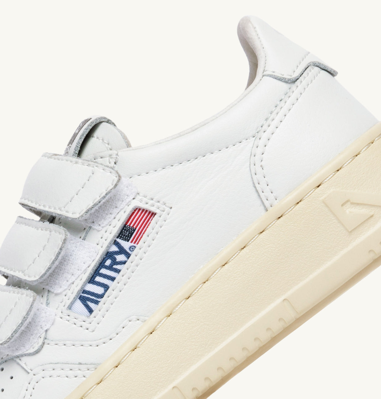 KFF03 Baskets Medalist Kidstripes Low Kid en cuir blanc