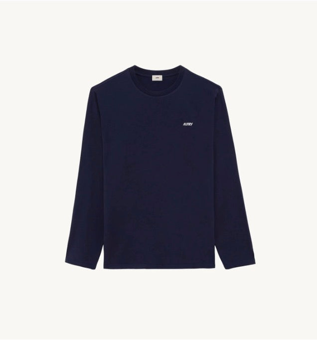 T- Shirt Manches Longues Mix Jersey Blue