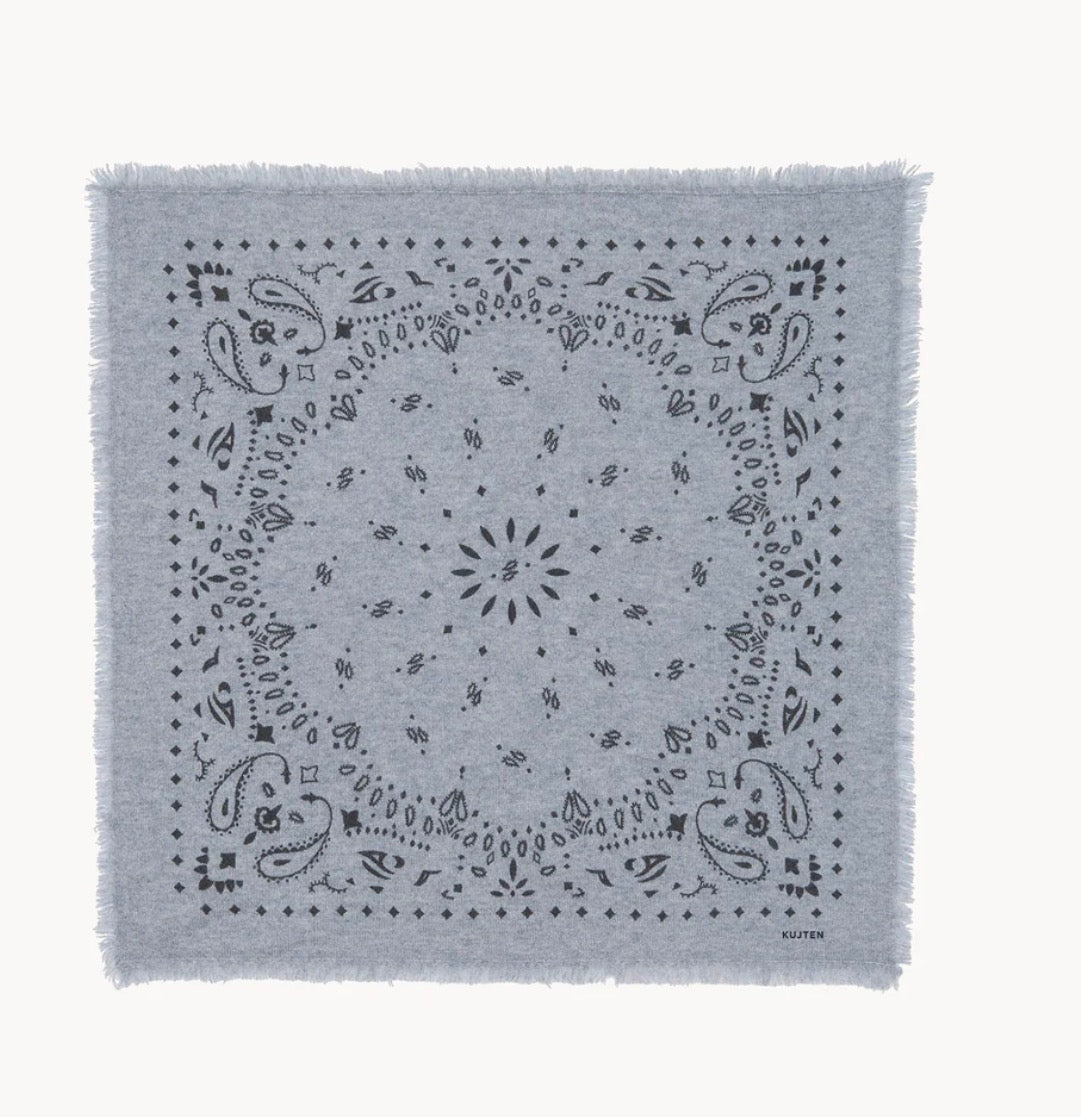 Grand Bandana Hachiko Gris Chiné