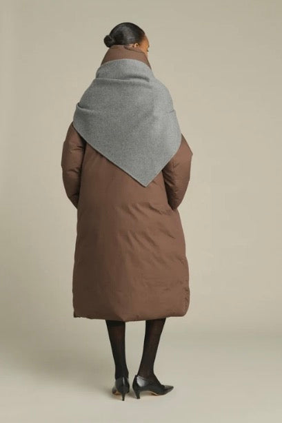 Foulard Triangle Jamelia En Laine Gris