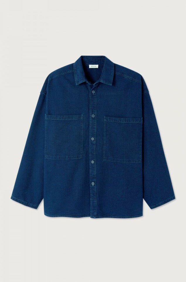 Chemise Homme Comow Bleu Brut