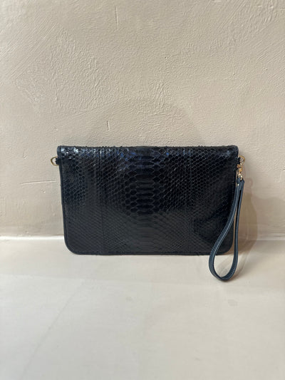 Pochette Python Alicia Noir