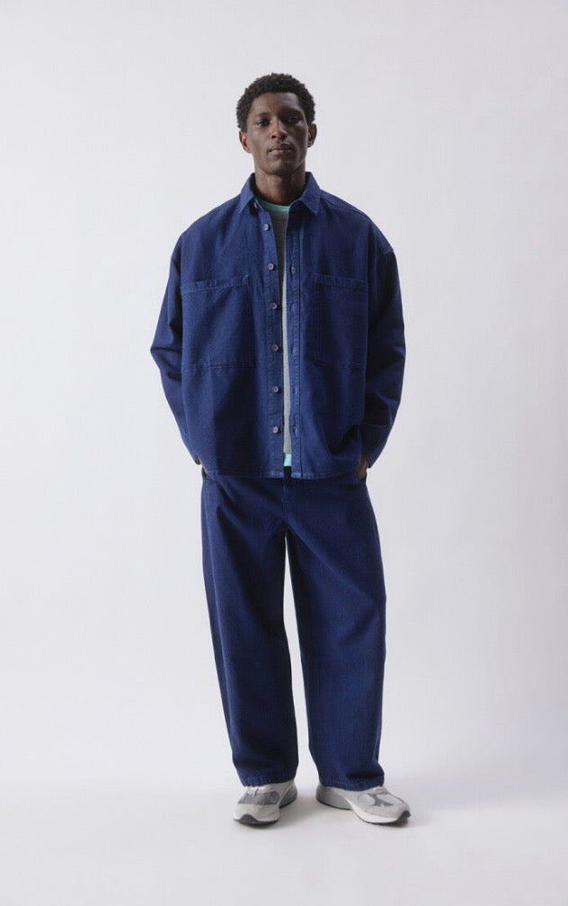 Chemise Homme Comow Bleu Brut