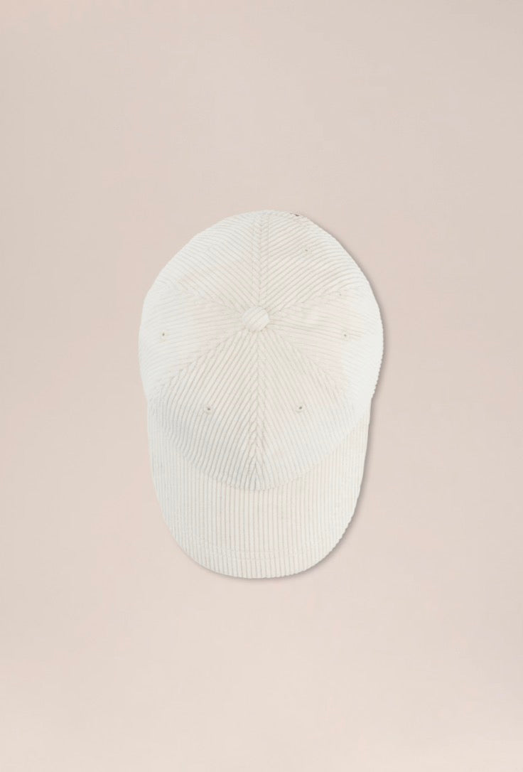 Papa - Casquette en velours côtelé ajustable Ivory