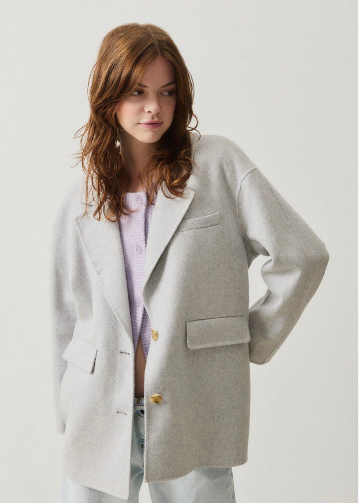 Manteau Dadolove Polaire Chiné