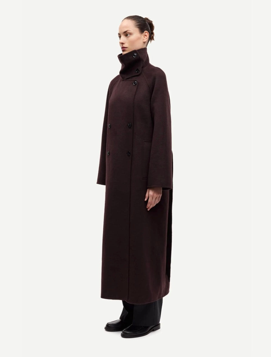 Sahannes Coat Black Coffe