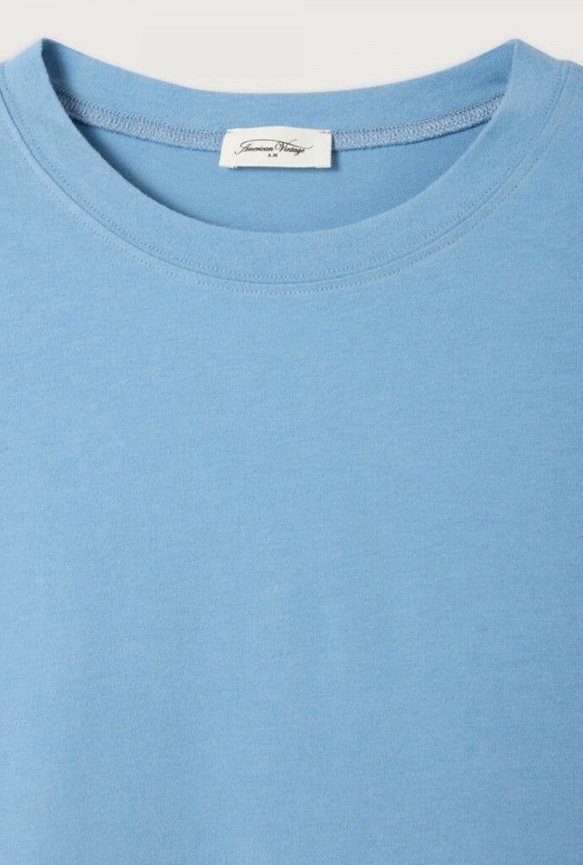 Tee Shirt Ypawood 02B Manche Longue Bleu Chiné