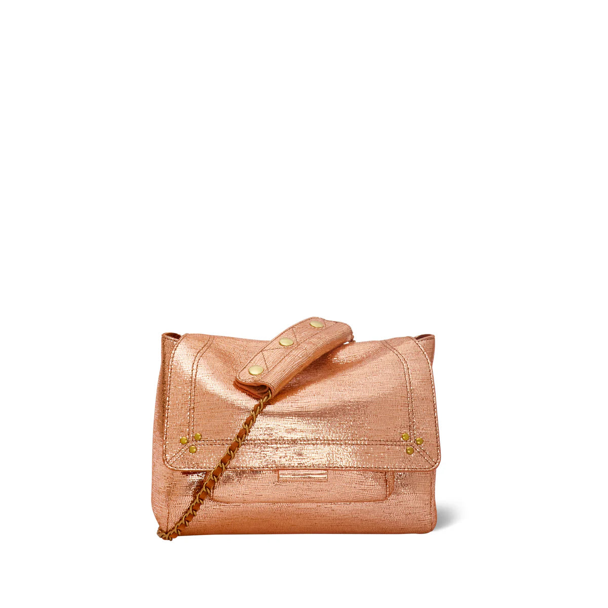 Lulu M Chèvre Lamé Rose Gold