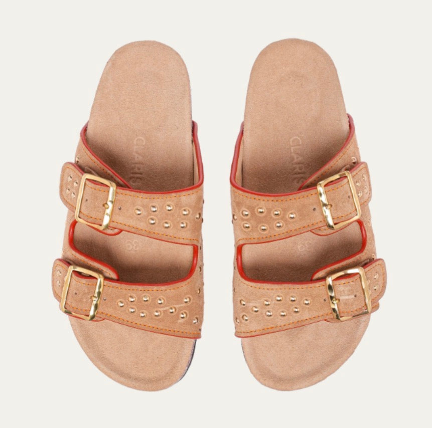 Sandales Odette Suède Off White